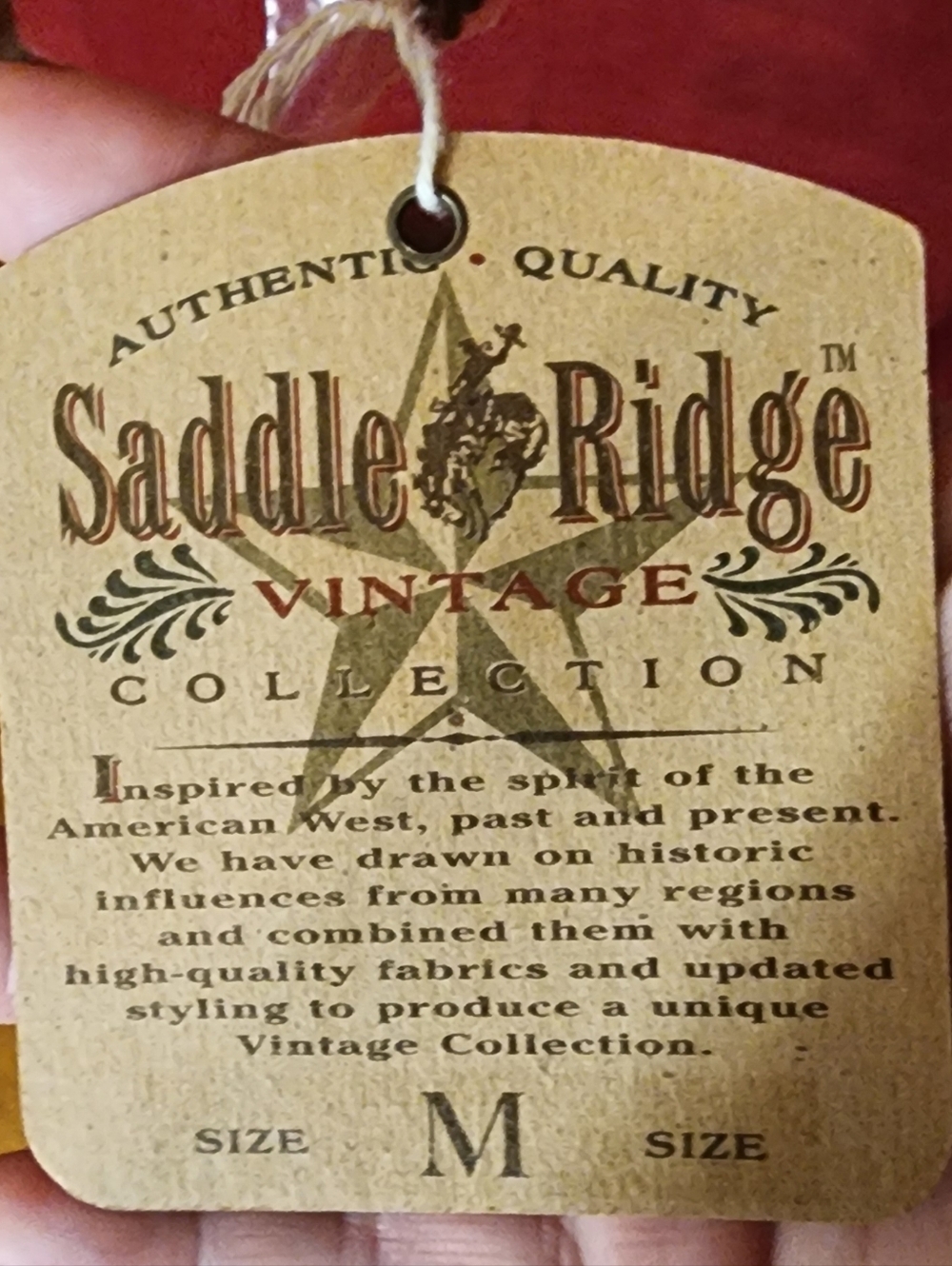 NWT Saddle Ridge Vintage Collection Brick Embroidered Concho Blazer Medium - Picture 9 of 9